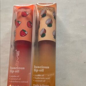 Crème shop lip oil set of 2
